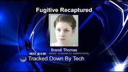 fugitive captured headshot on tv