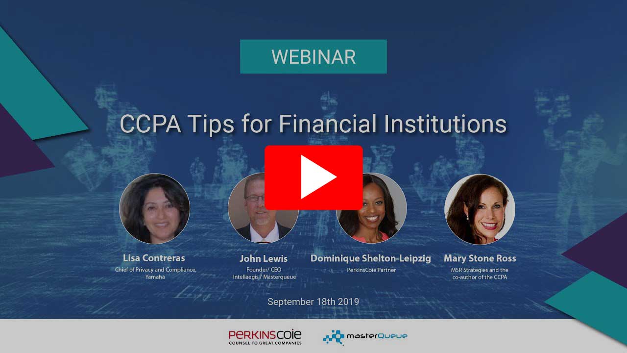 Webinar: CCPA Tips for Financial Institutions